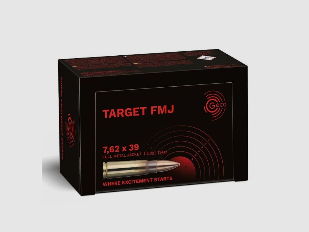 Geco 7,62x39 FMJ 124gr, Bild 1 von 2