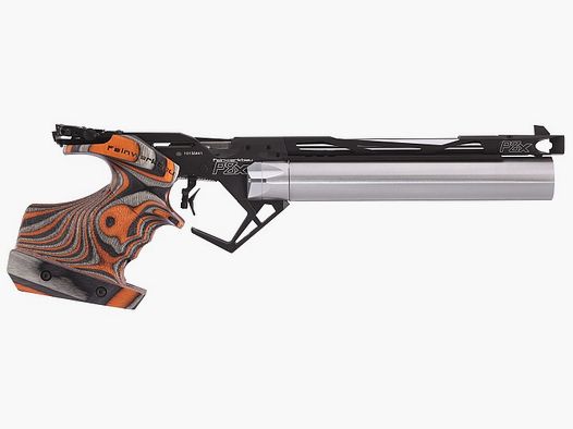 Feinwerkbau P8X drewno laminowane pomarańczowe prawo M pistolet pneumatyczny mecz