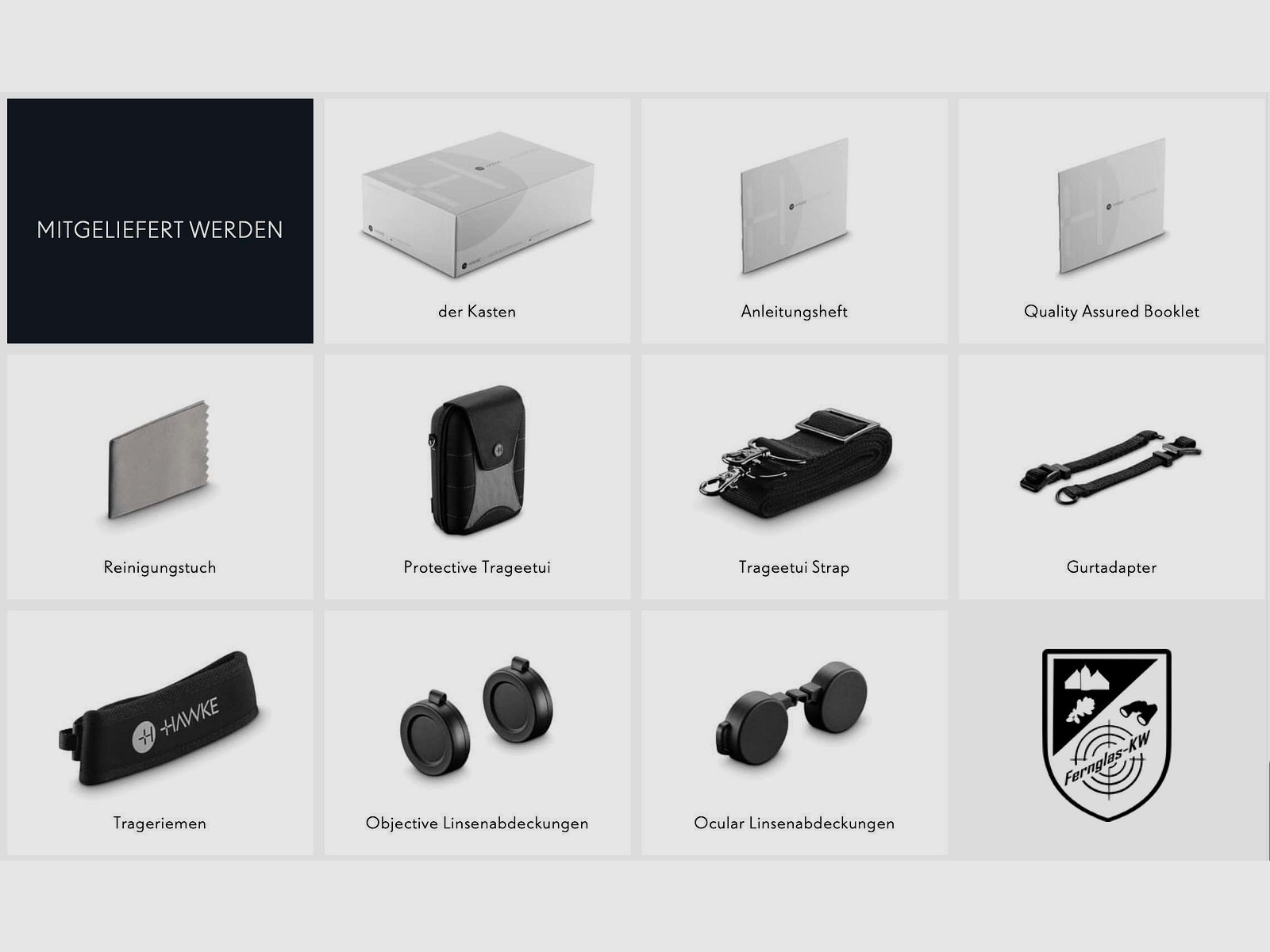 HAWKE 38010 Frontier H DX 8x42 binoculars green with accessories