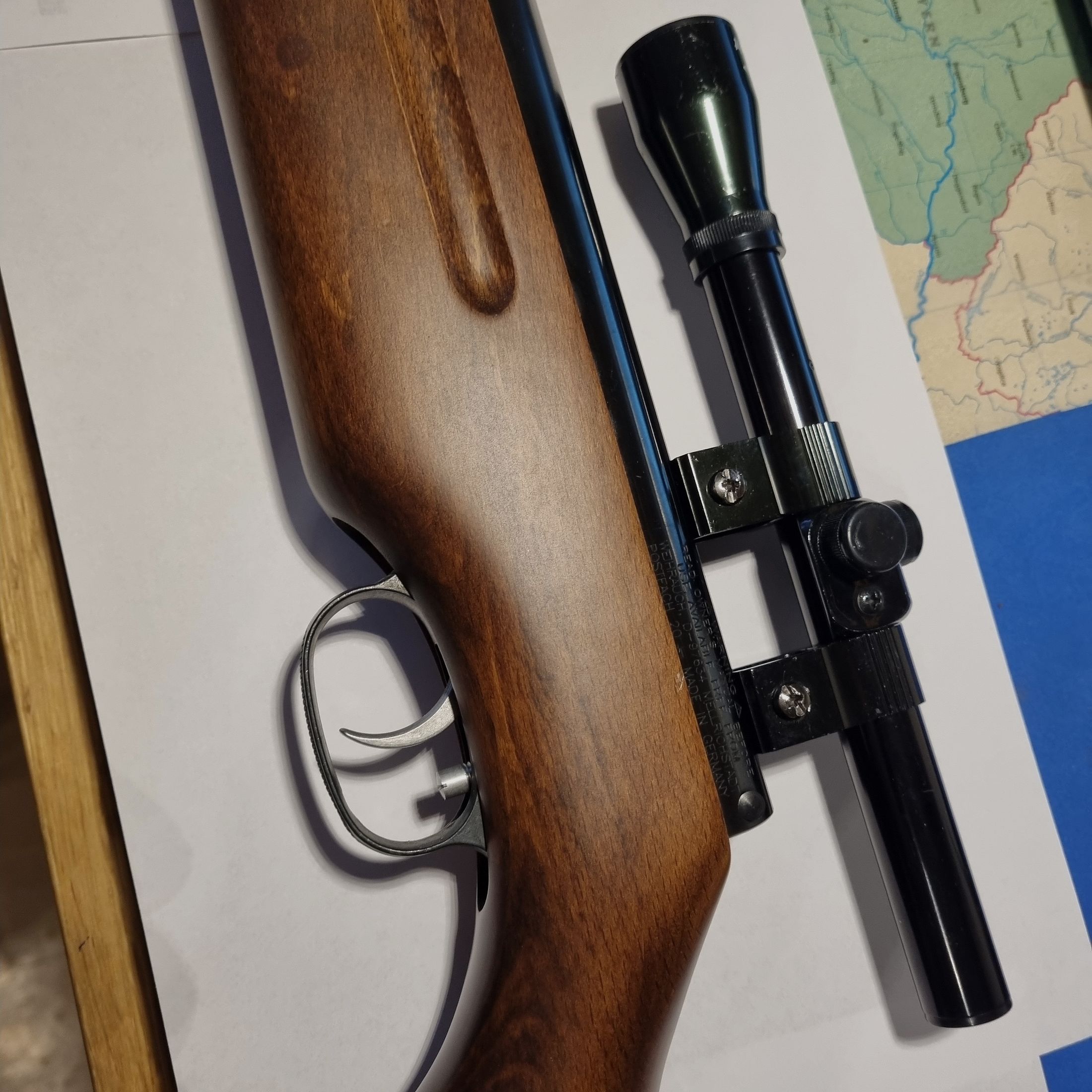 Weihrauch HW 35  4,5 mm oude uitvoering, beukenhouten kolf, ZF Supersight,