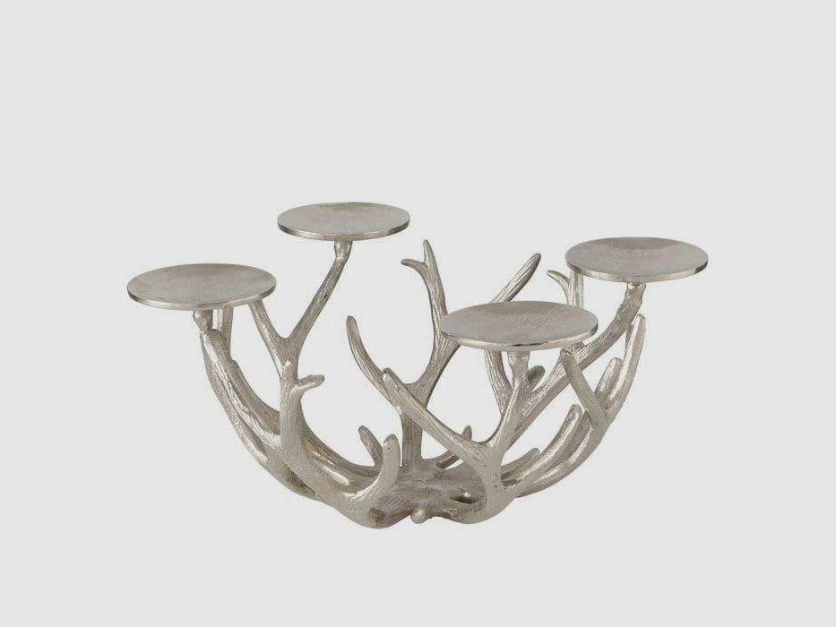 LivingActive Borgfjell Kaarsenhouder Zilver