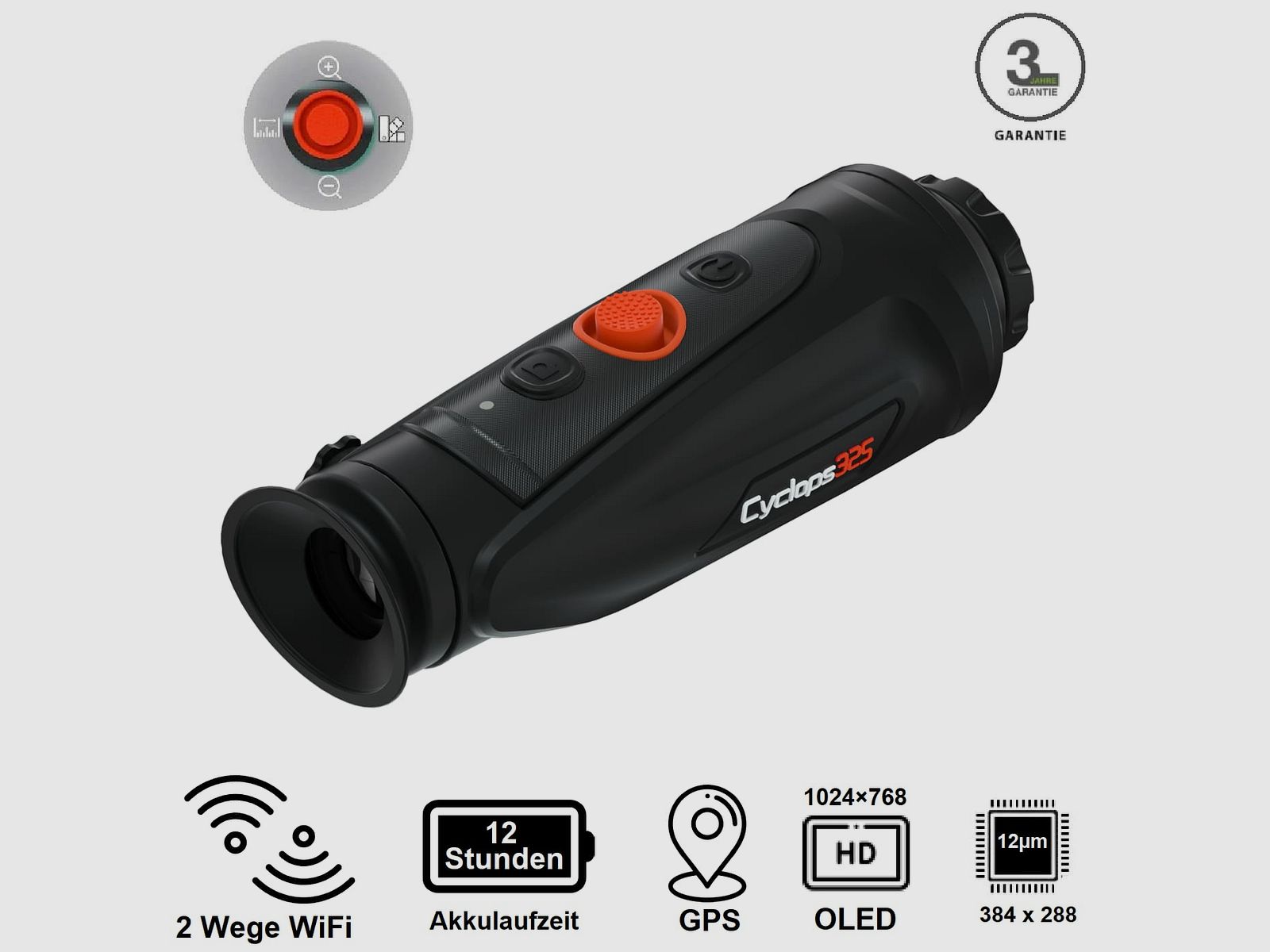 ThermTec Cyclops 325 V2 Modelo 2022 Cámara térmica