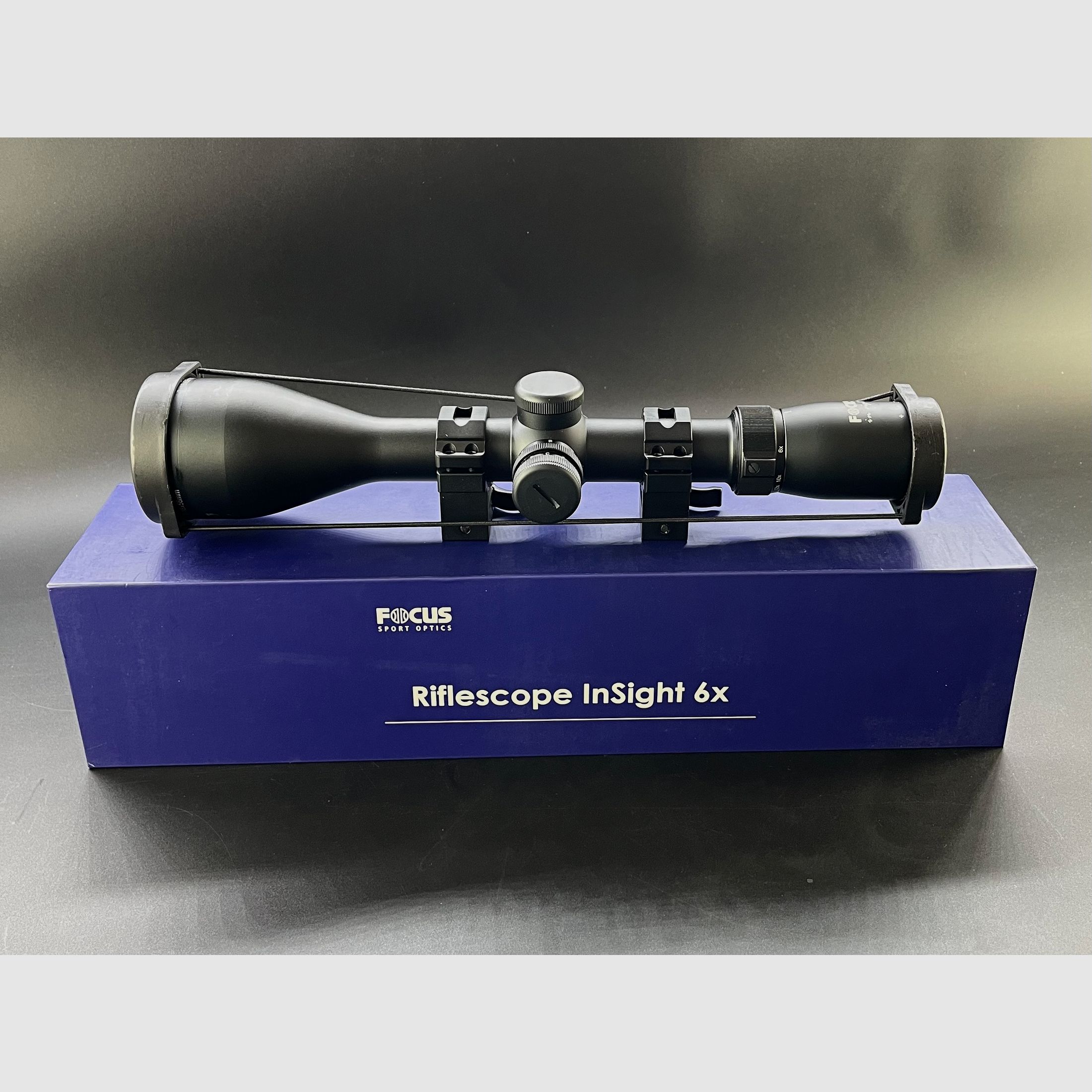 Aussteller FOCUS In Sight 3-18x56 #4 30mm Parallax mit Ringmontage