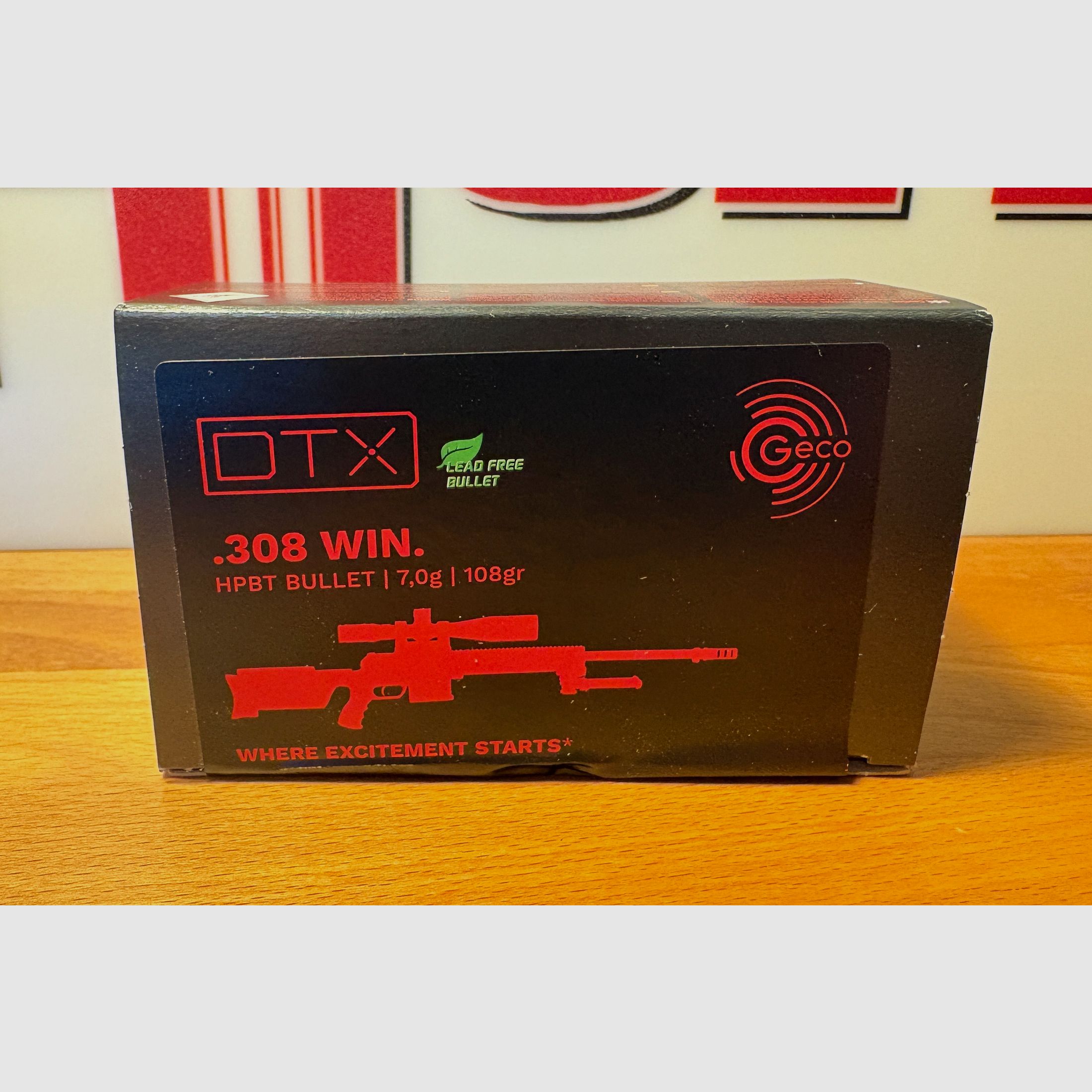 Geco .308 Win. DTX sin plomo 7,0g/108grs. ¡Descuento por cantidad!