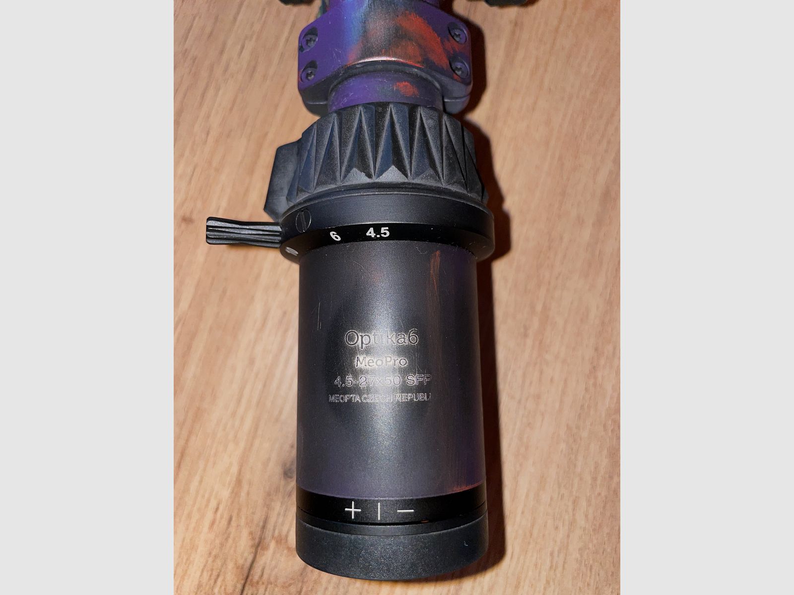 Meopta Meopro Optika6 4.5-27x50 SFP with mount