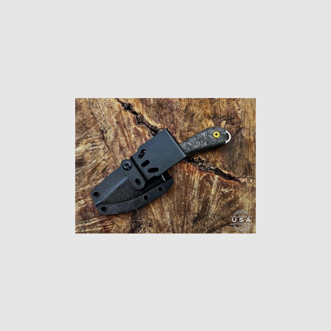 Diverse Feststehendes Messer M1 Caper PVD Black LIMITED 7,6cm Klinge