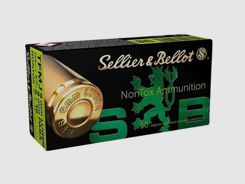 Sellier & Bellot 9 mm Luger Palla Intera TFMJ NONTOX 124 gr. - 50 pz.