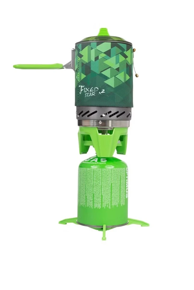 Camping stove, cooking set Fire Maple FMS-X2 green