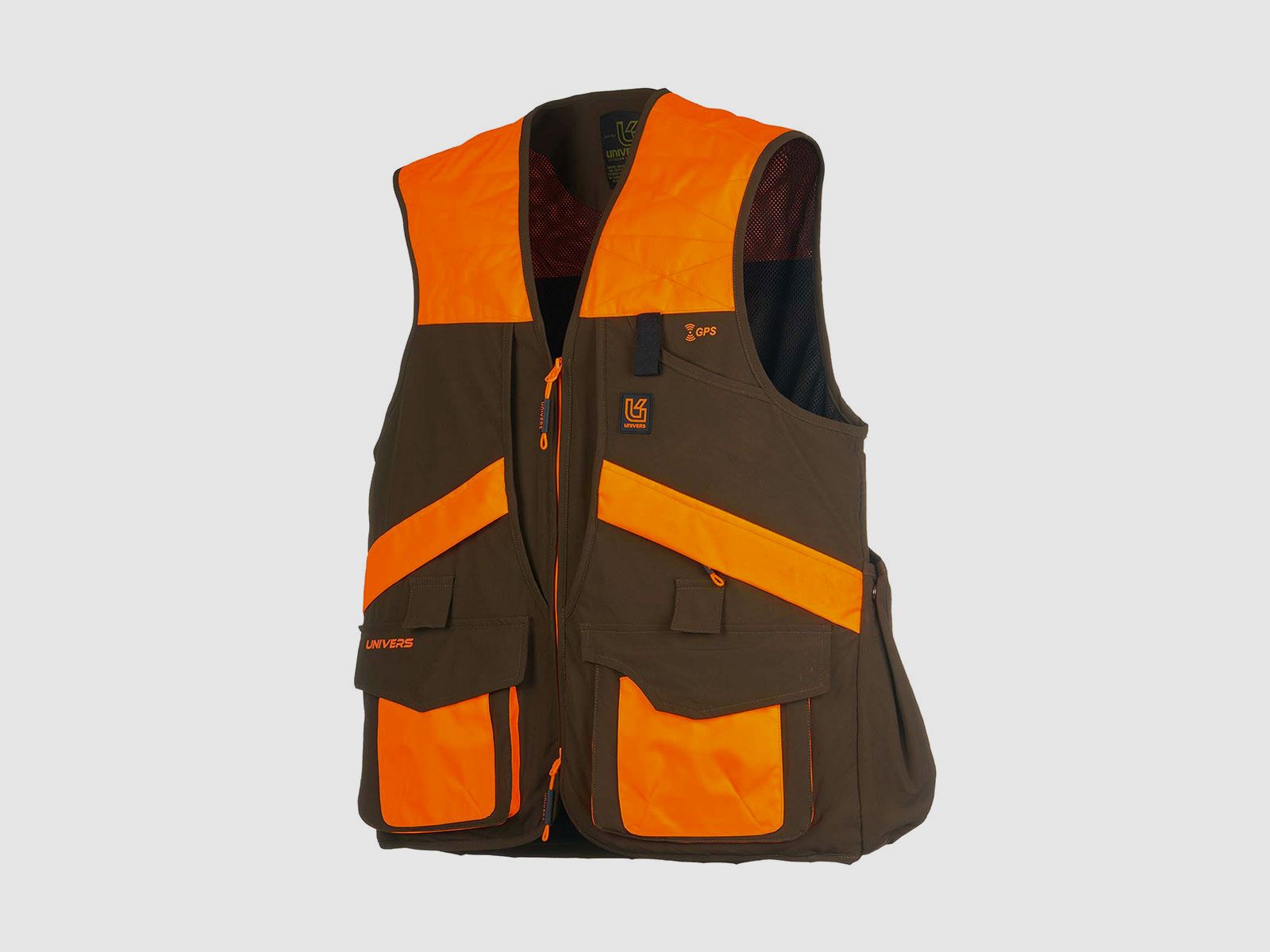 GILET – UNIVERS – FASANJAGD Grün/Orange, Bild 3 von 4