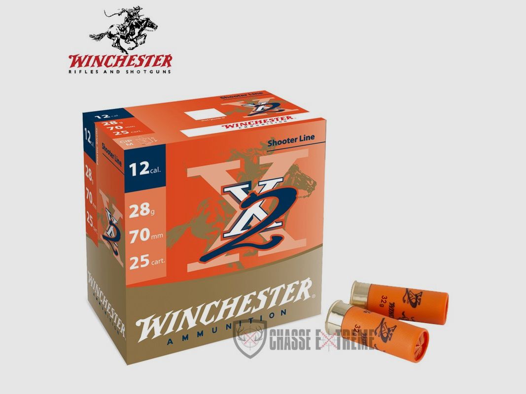 25 Patronen WINCHESTER X2 32g Kal. 12/70