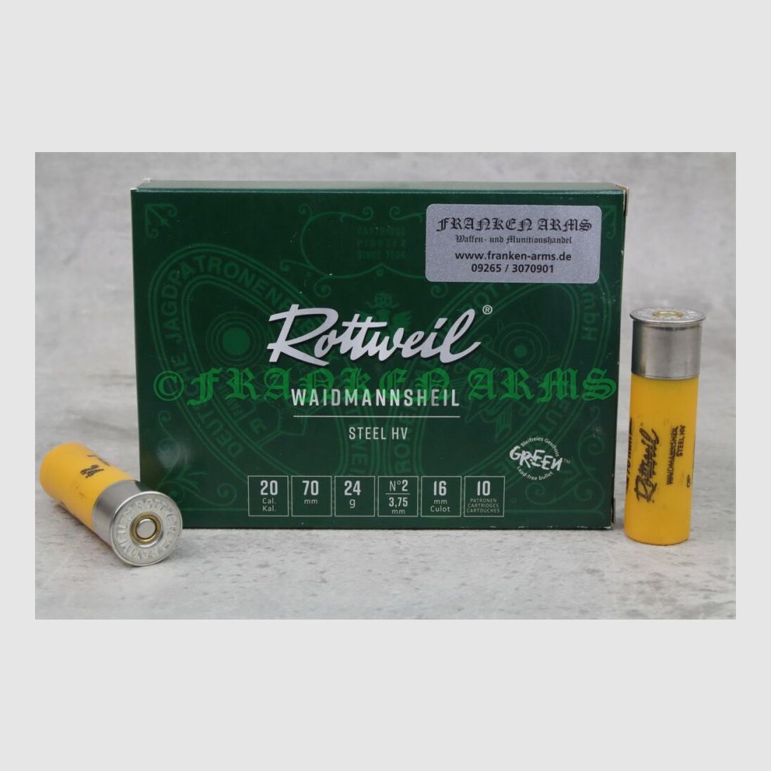 Rottweil Waidmannsheil Steel HV 20/70 3,75mm 10Stück Staffelpreise