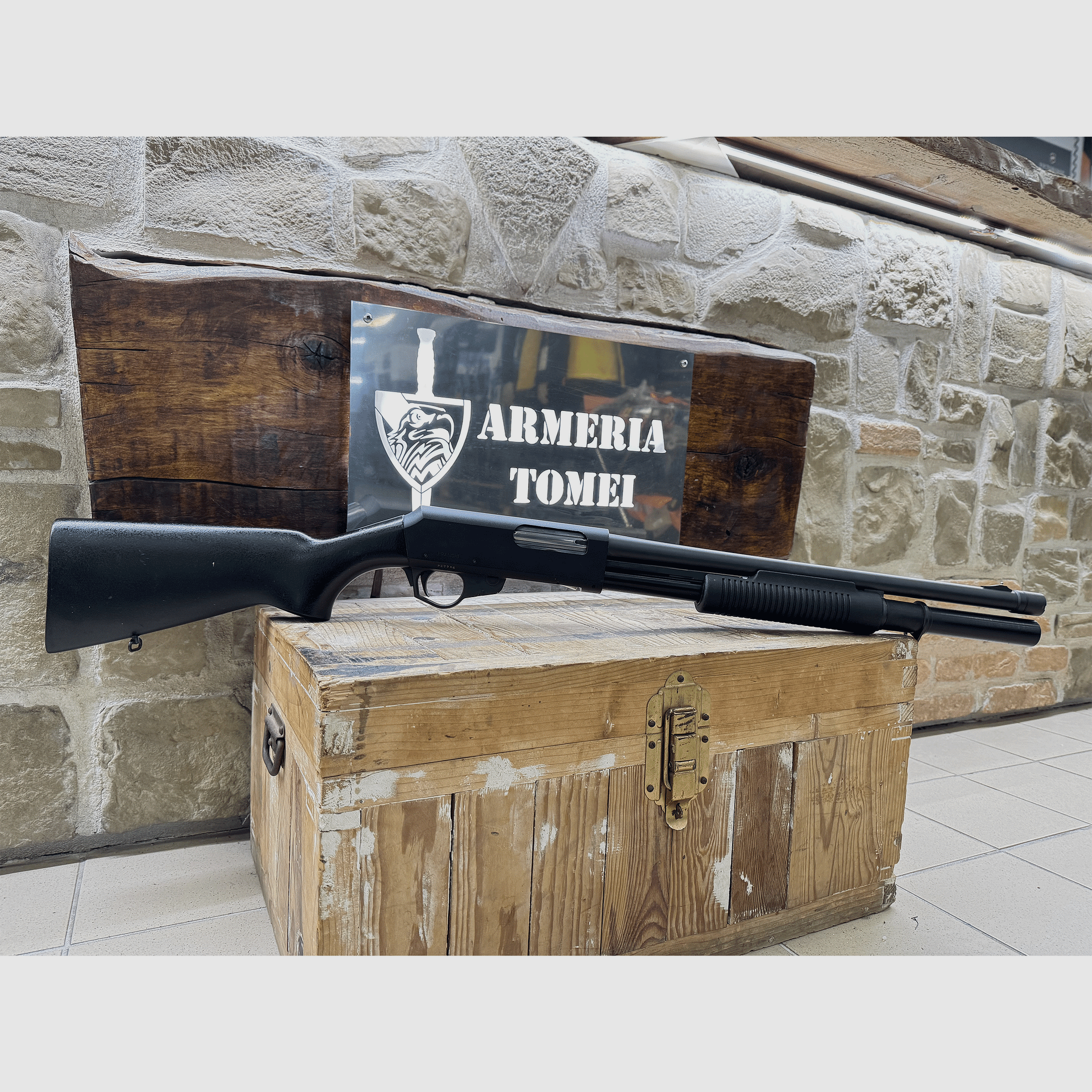 UŻYWANY – STRZELBA POMPANA – FRANCHI MOD. PA7 kal. 12, zdjęcie 1 z 5