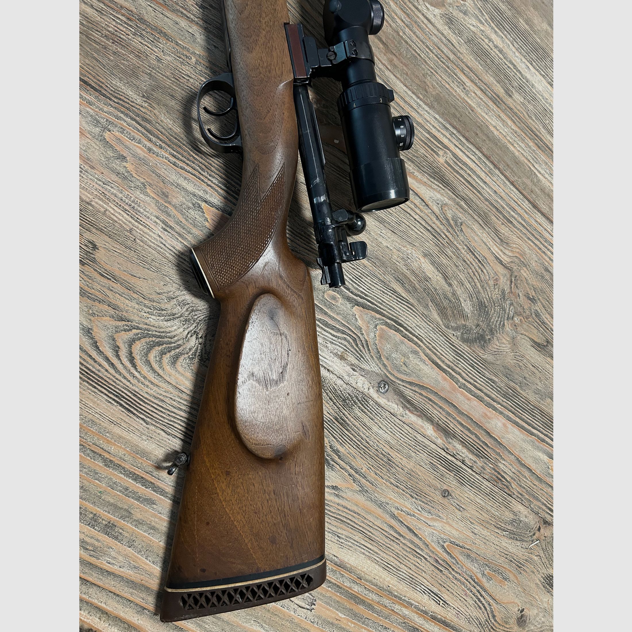 AKAH Rep. Büchse K98 7x64 met richtkijker RWS Premium 1.25-4x24