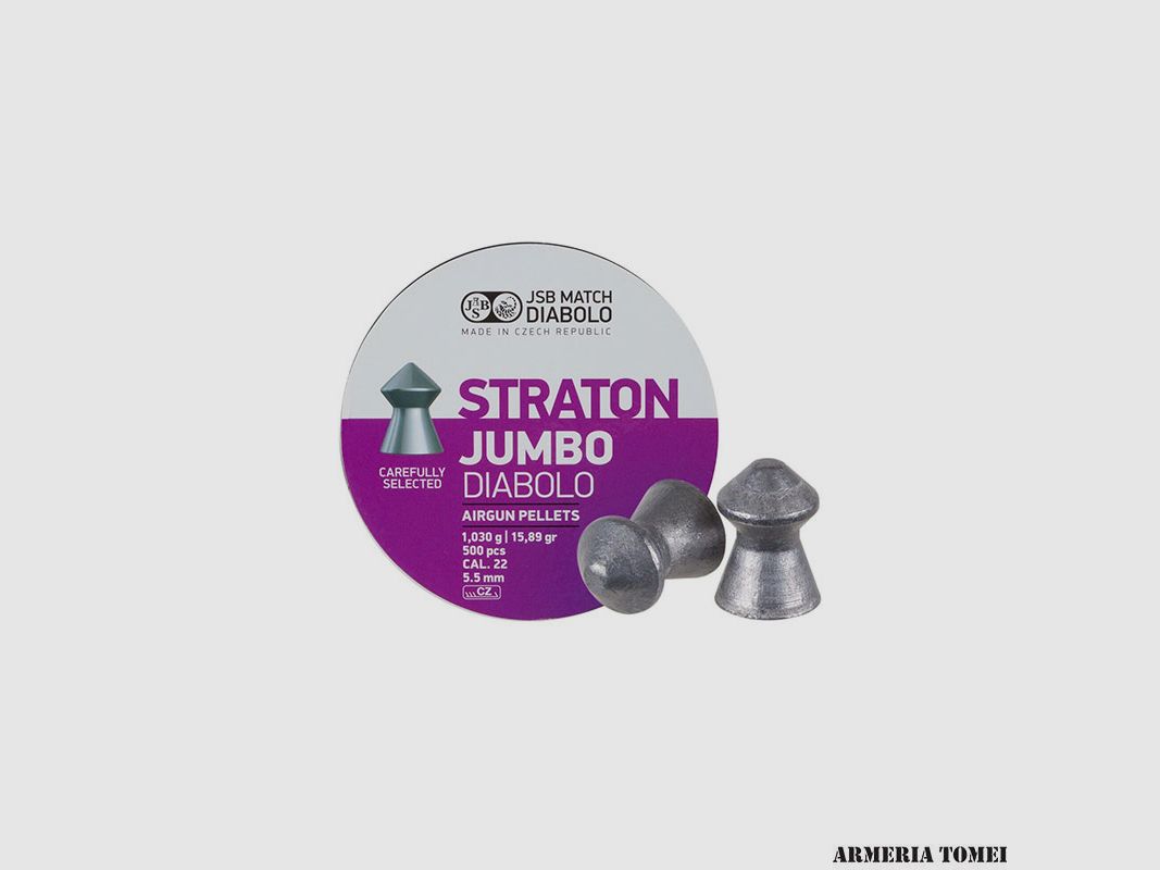 JSB MATCH – STRATON JUMBO DIABLO 1,030g / 15,89gr Kal. 5,5 mm (CONF. 500 ST.)