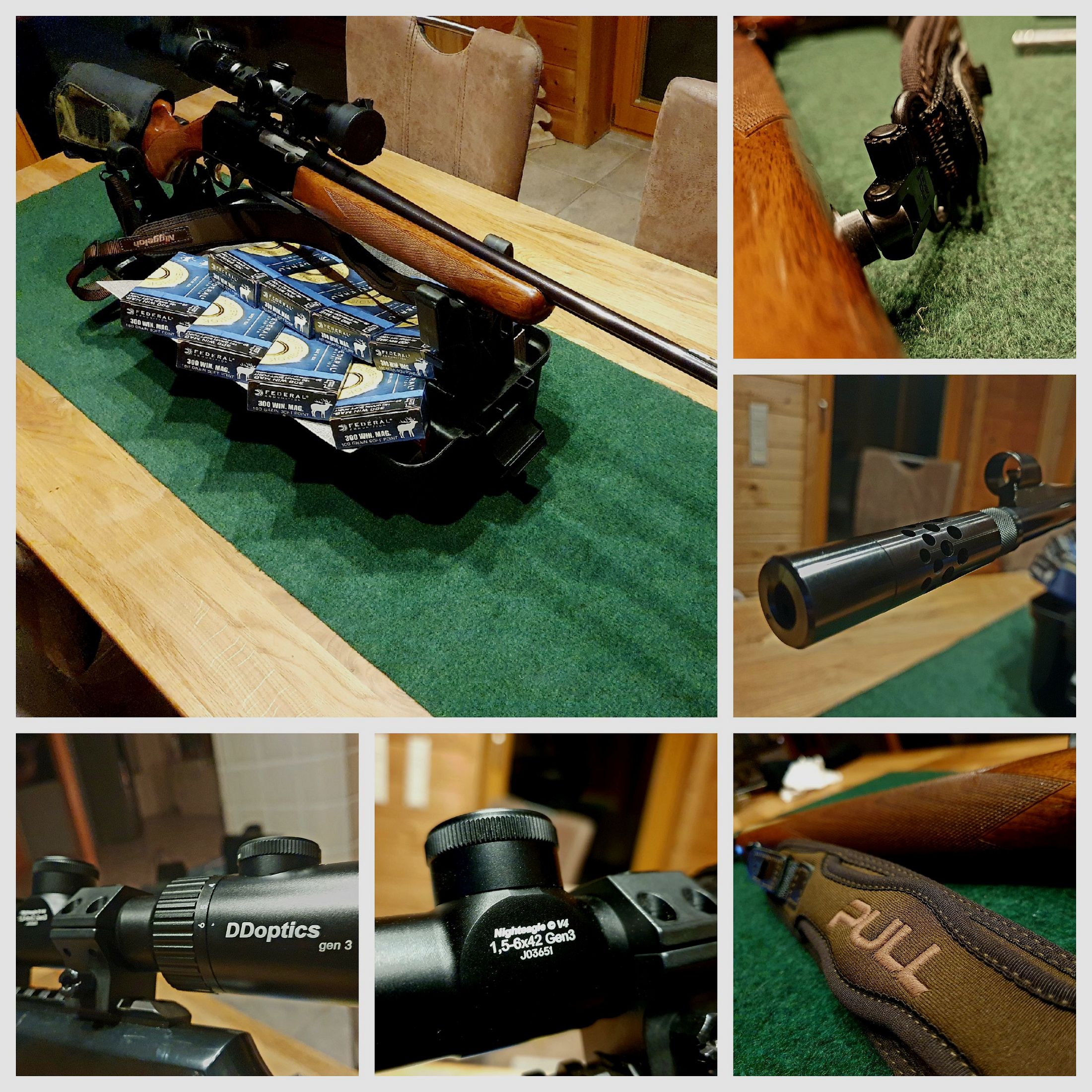 Browning Bar II, .300 WinMag,Büchse,Selbstlader,DDOptics,Munition,Gewehrriemen Niggeloh 