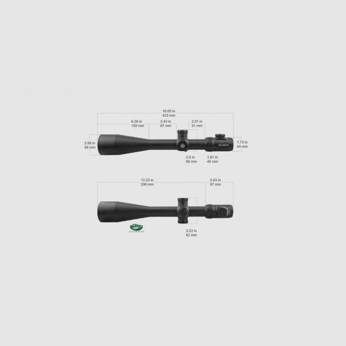 VECTOR OPTICS Minotaur 12-60X60 GEN II SFP DOT, Bild 2 von 2