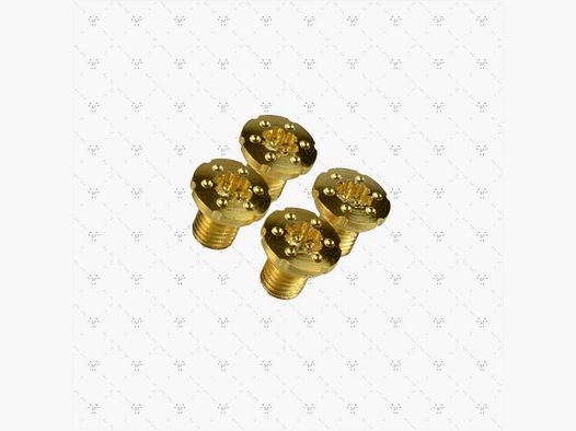 Viti per impugnatura Torx 1911/ acciaio AISI-12L14 con rivestimento in vero oro 24k