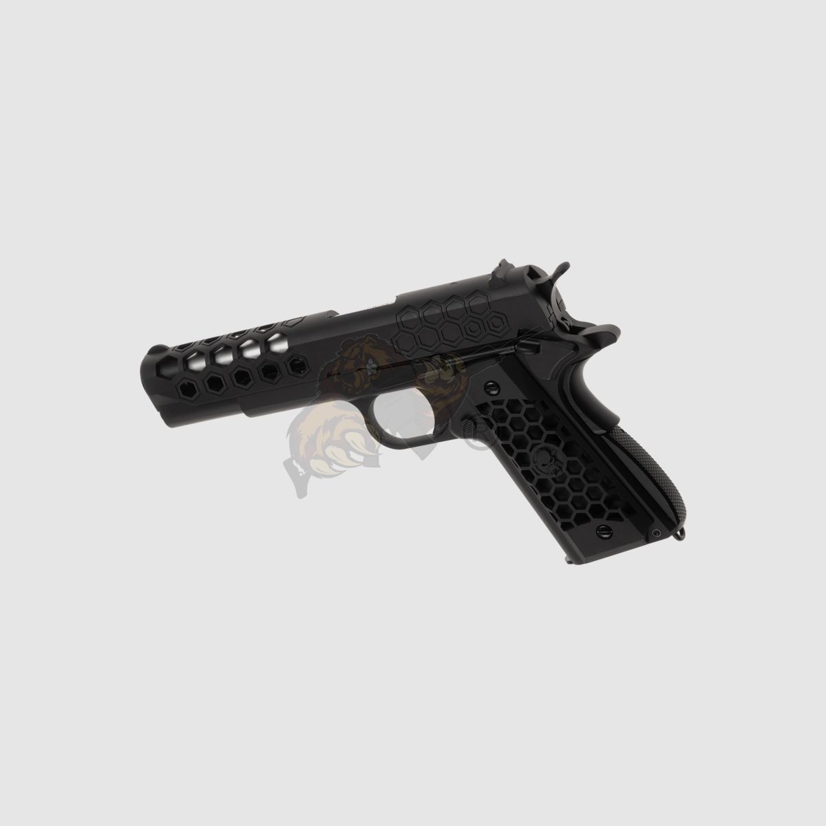 M1911 Hex Cut Full Metal, GBB Black -F-