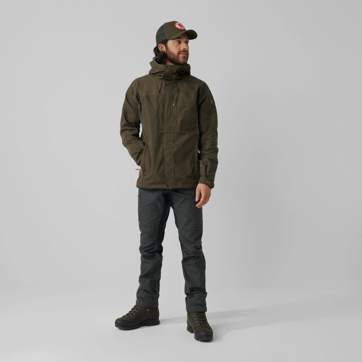 FJÄLLRÄVEN Kaipak Trousers M Regular Dark Grey-Black