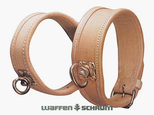 AKAH welding collar for mountain welding dogs fawn leather