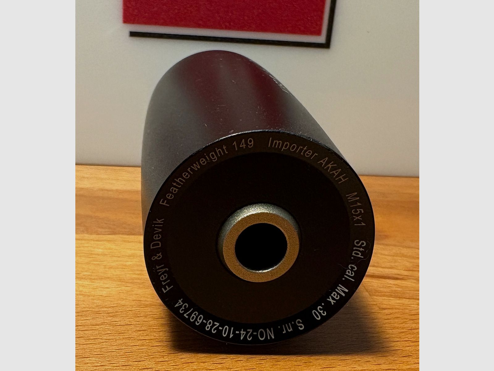 Freyr & Devik suppressor Featherwight 149 M15X1 caliber 30