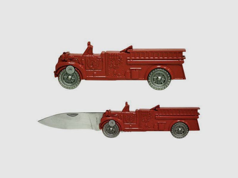 Feuerwehrklappmesser Oldtimer Feuerwehrauto