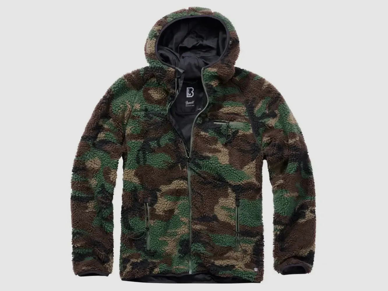 Brandit Brandit Jacke Teddyfleece Worker Jacket - Oliv / S Herren