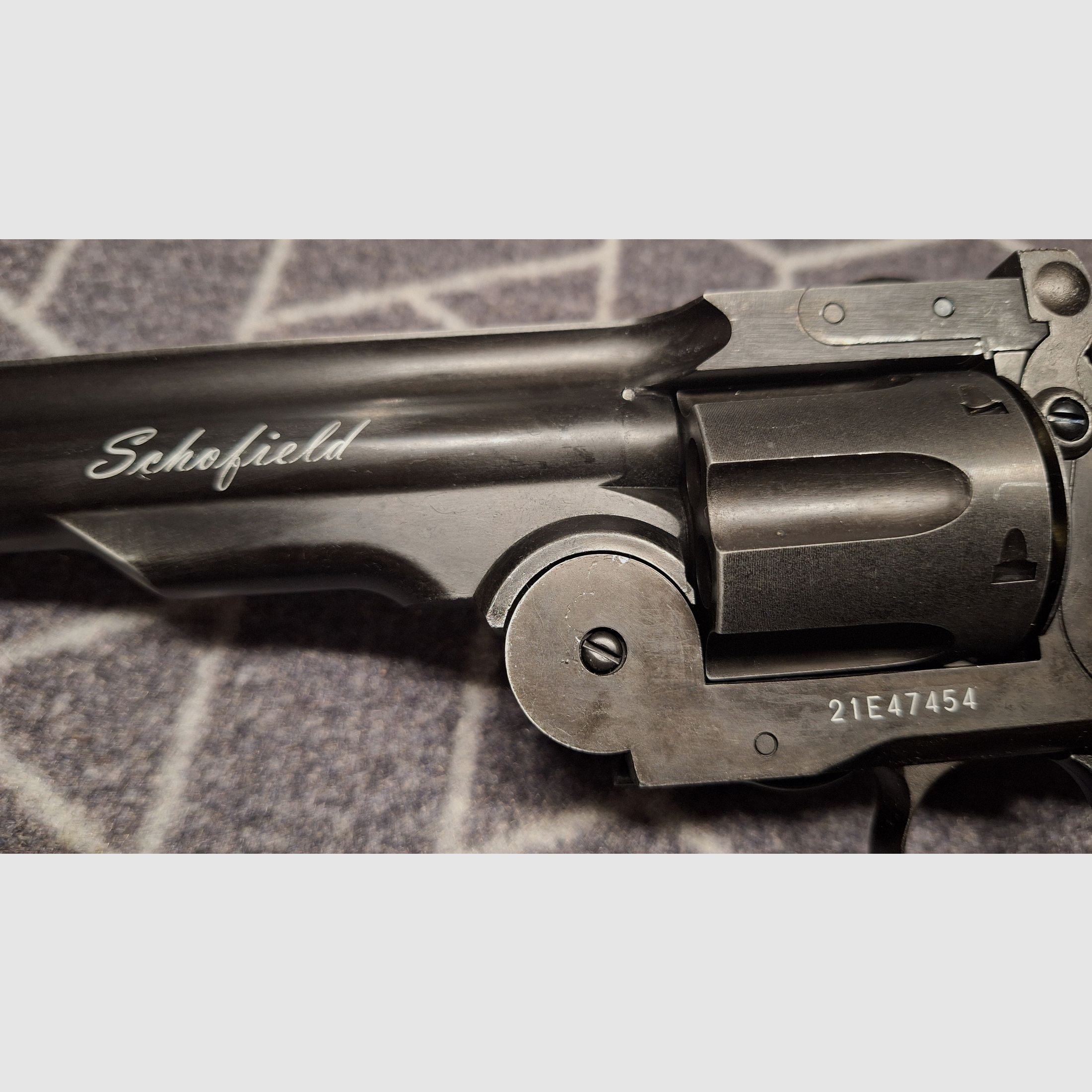 ASG Schofield 1877 6 Zoll Revolver Vollmetall CO2 6mm BB Aging Black