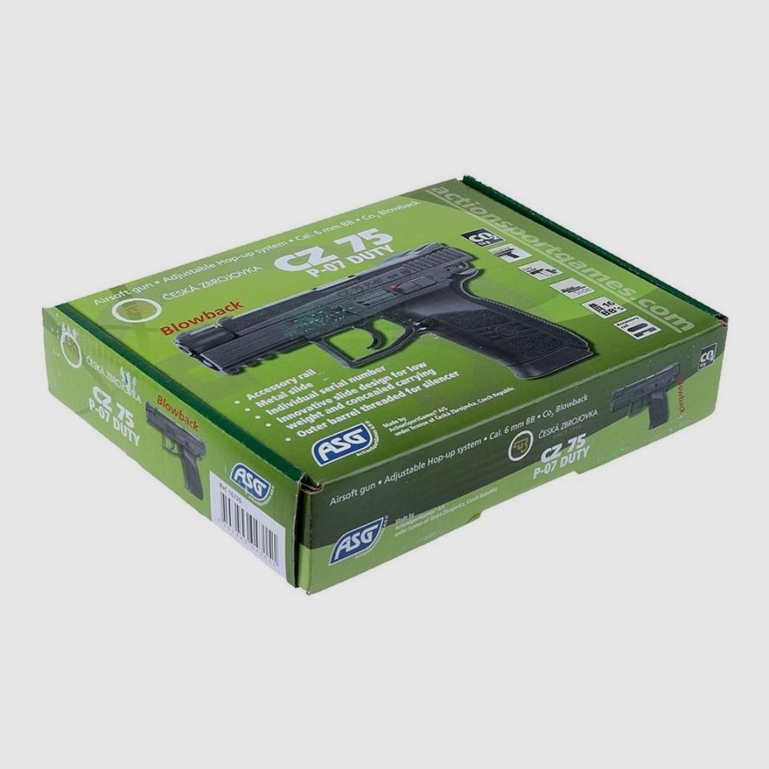 Airsoft-Replik Pistol CZ75 P-07 Duty CO2 CZ - Realistischer Blowback - Hohe Präzision - Für Spiel und Training, Bild 5 von 5
