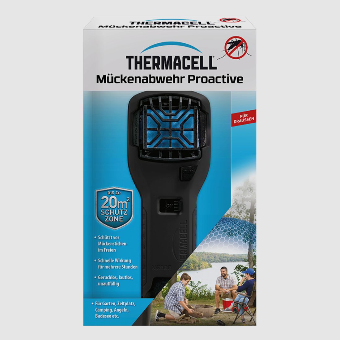THERMACELL 86600492 Repelente de mosquitos MR300 Proactivo Negro