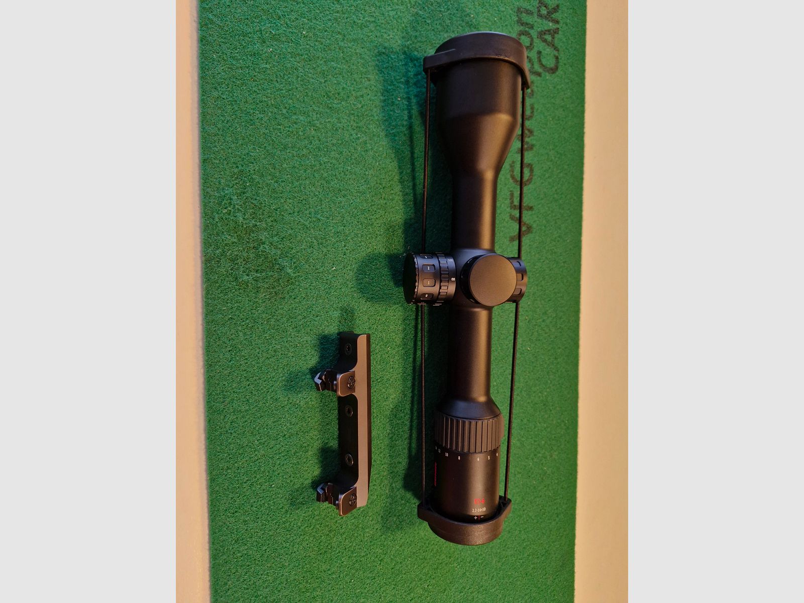 New riflescope Minox RS6 2.2-14x50 with rail + very good Blaser saddle mount