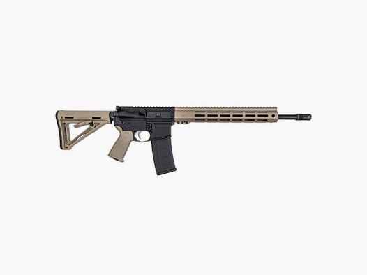 PSA 16" Mid-Length 5.56 NATO 1/7 Nitride 13" Lightweight Hex M-Lok MOE EPT Stealth Gewehr, FDE