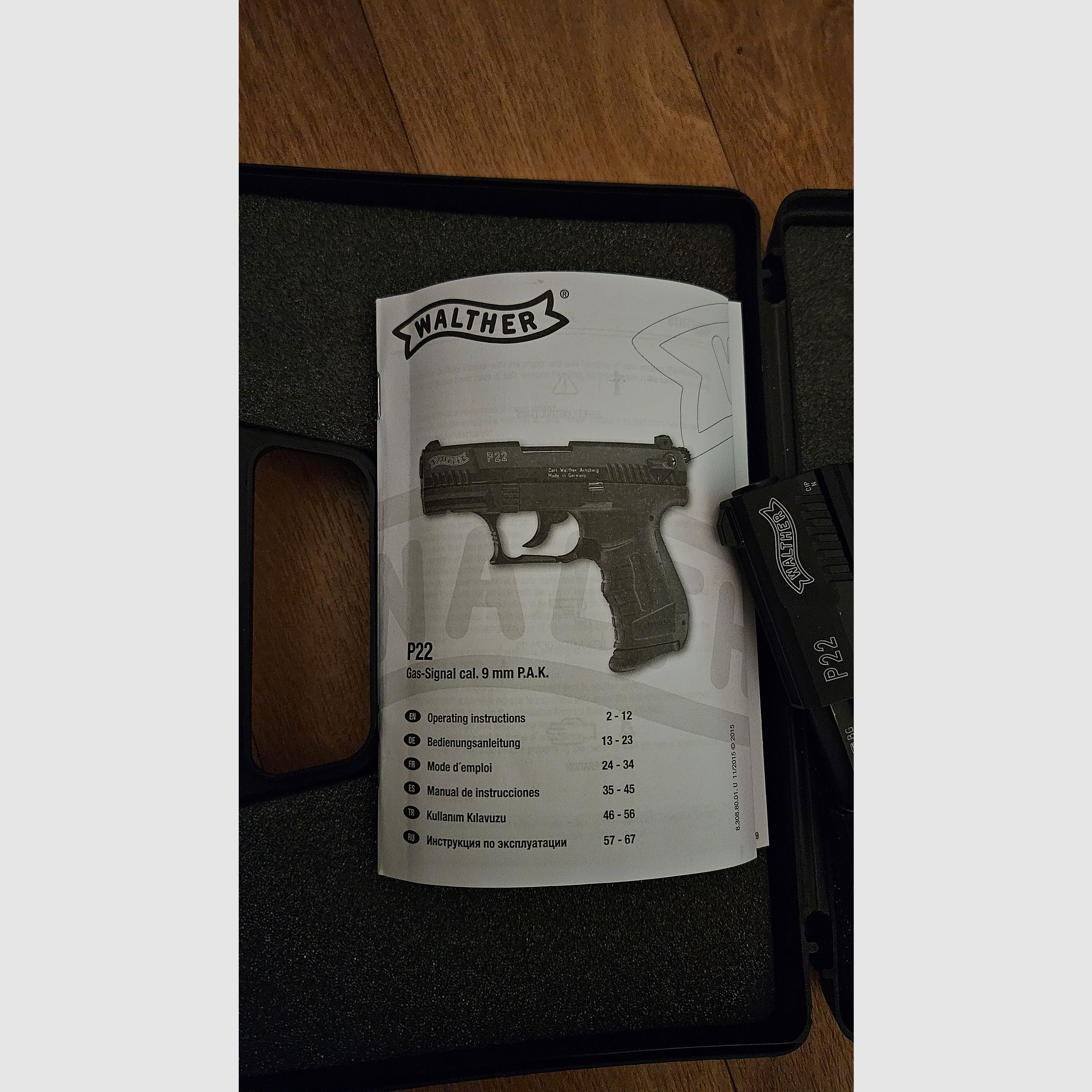 Walther P22 Schreckschuss Pistole 9mm P.A.K. black