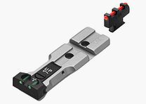 LPA Sights FIBER-Optic Grün-Rot mit Picatinny für S&W-Revolver, Silver-Finish