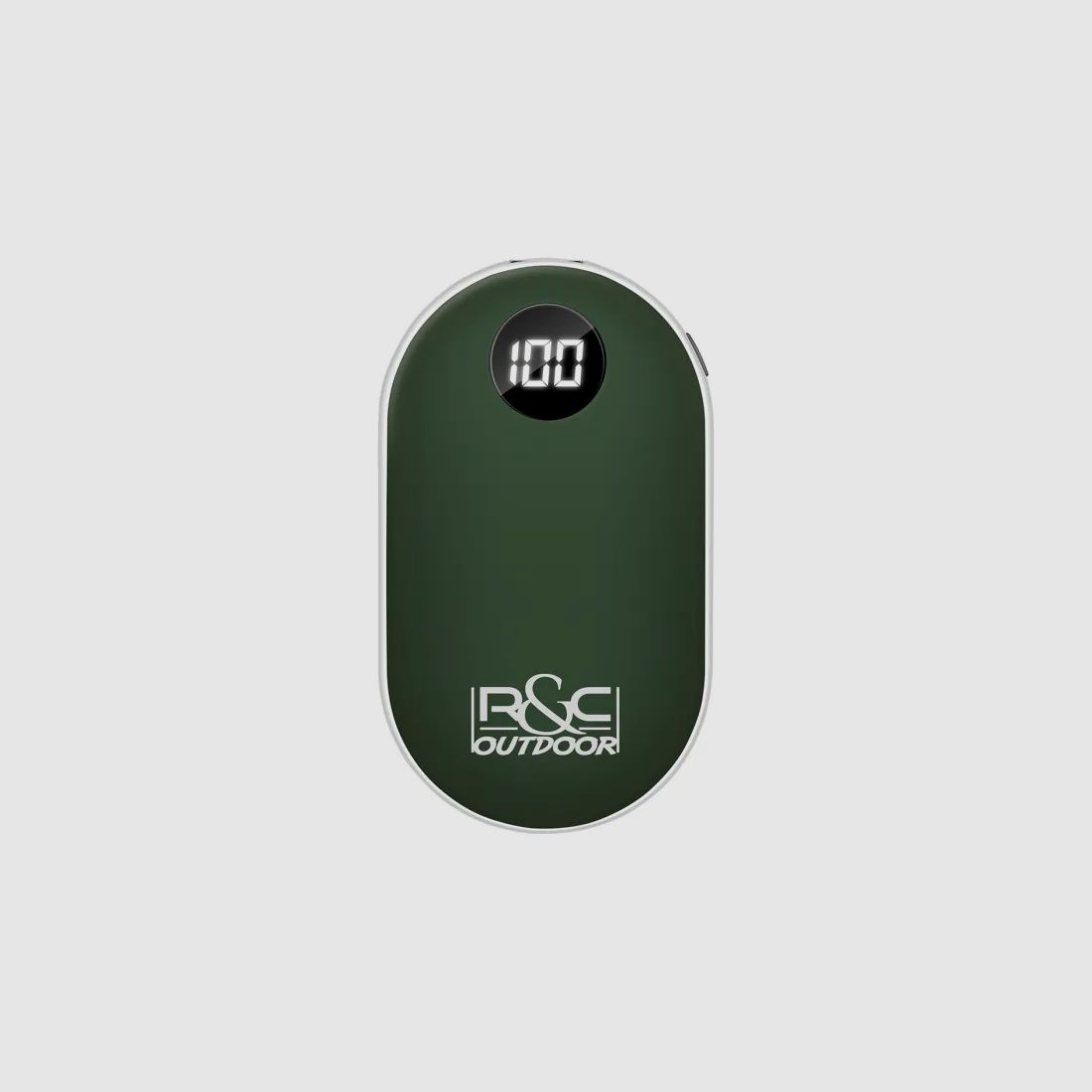 Elektrischer Handwärmer GRÜN - wiederaufladbar mit USB - 42-52 Grad einstellbar