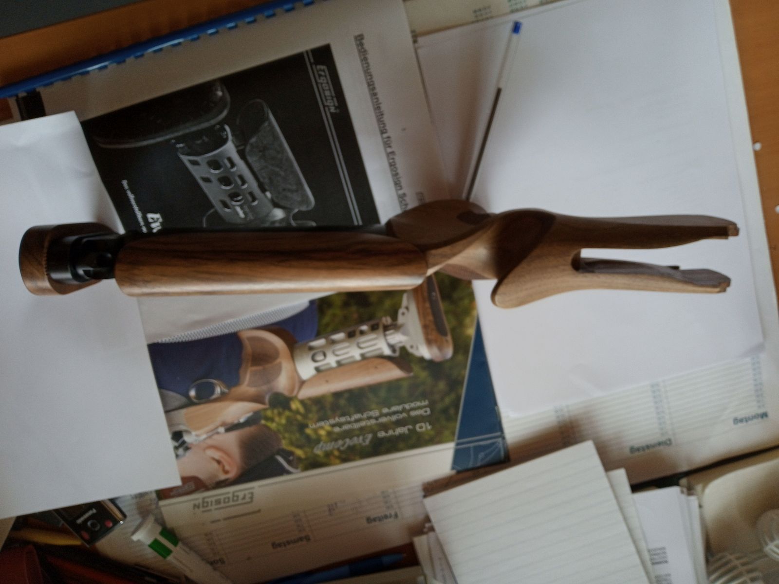 Ergosin, disigned by W. Nill, Flintenschaft für Blaser F3