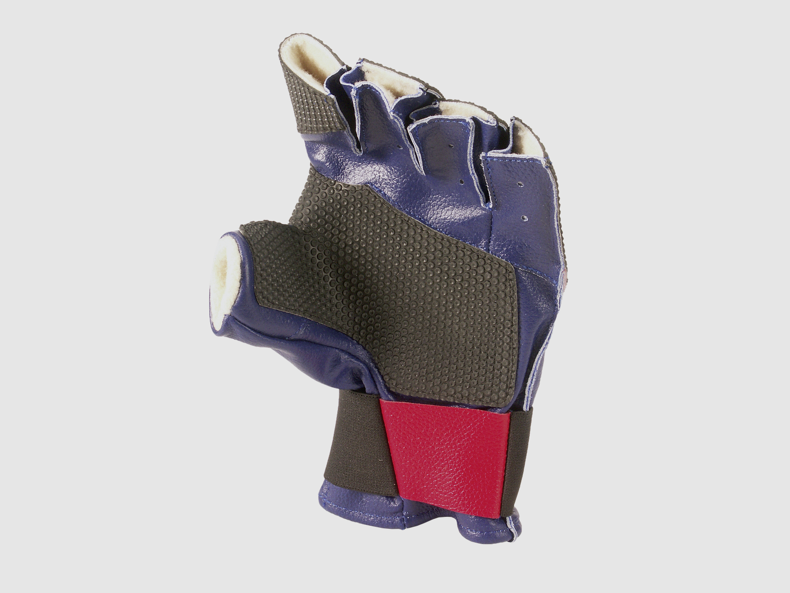 Gant de tir Fritzmann taille S, noir / bleu, pour tireurs droitiers