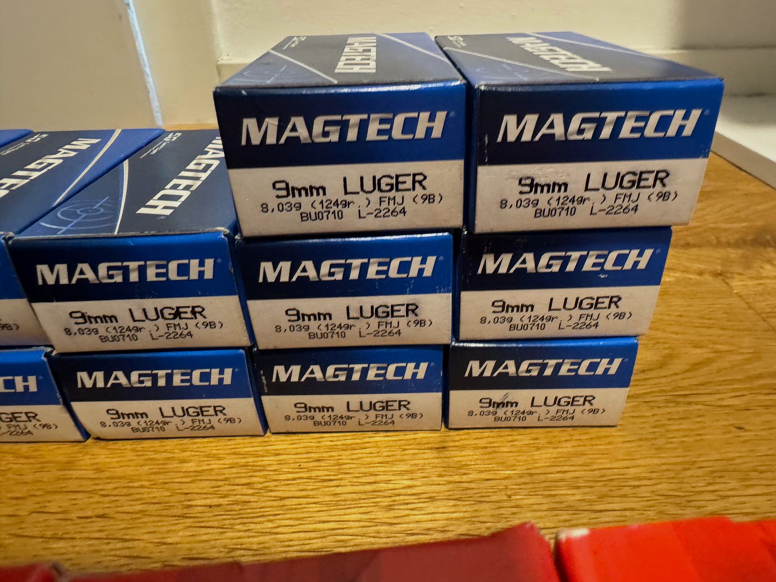 9 mm Luger ammunition approx. 3500 rounds
