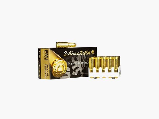 Amunicja S&B kal.7,62x25 Tokarev FMJ 5,5g,op.50szt