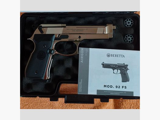 Beretta 92fs co2 Chrome (4.5mm diabolos)