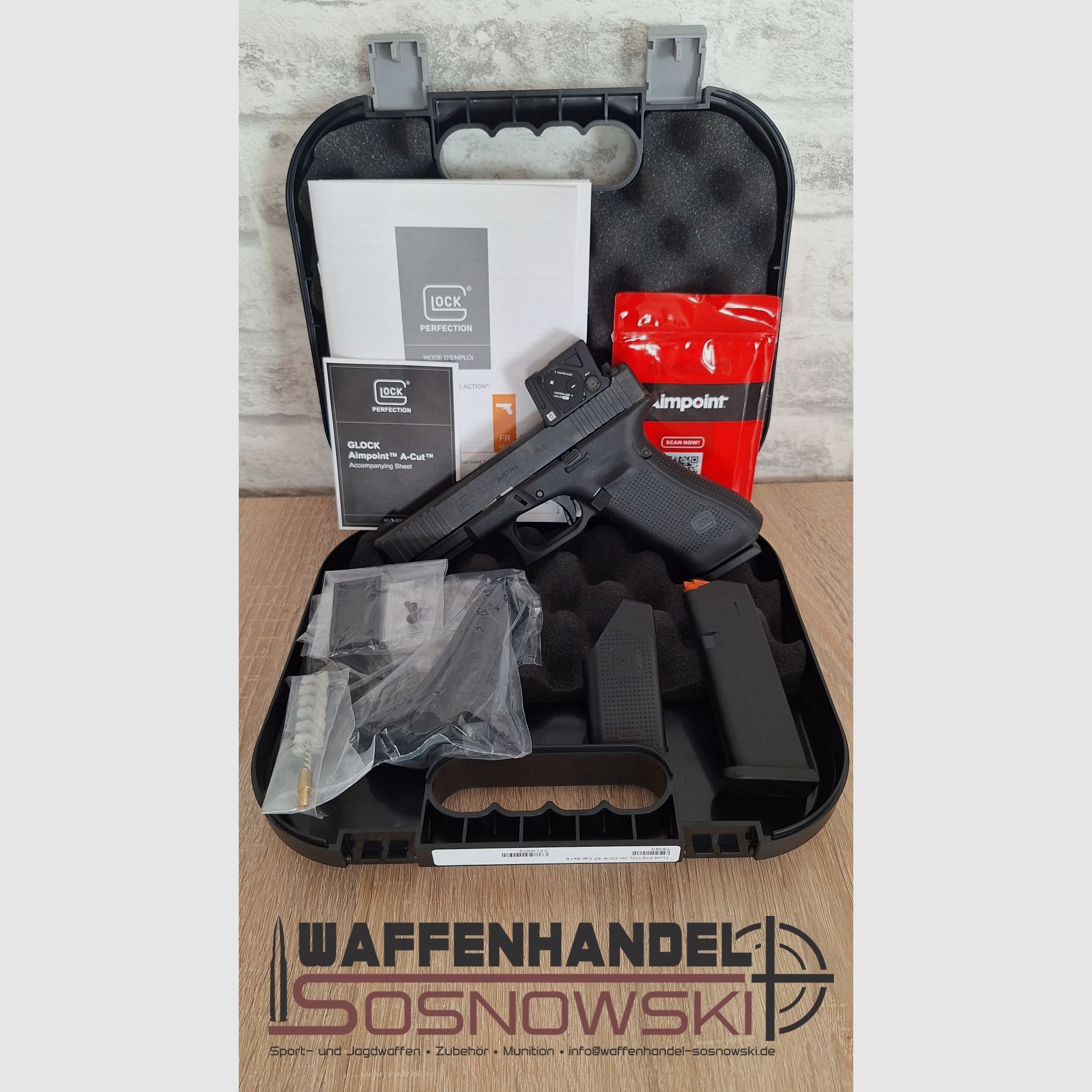 Pistola Glock 47 MOS/FS A-Cut™ Combo 9mm Luger