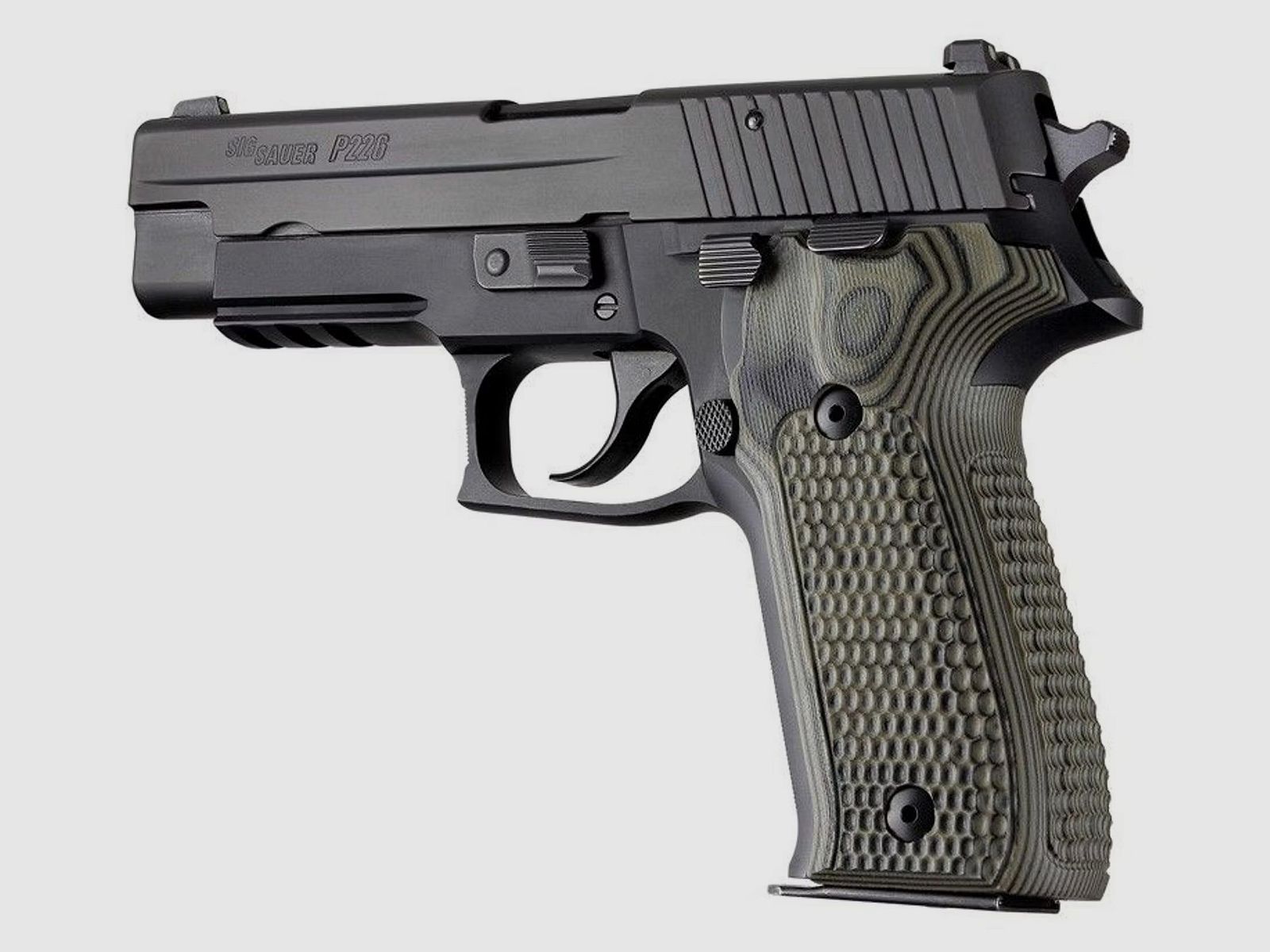 Hogue G10 grip SIG P226 Piranha, G-Macus Green