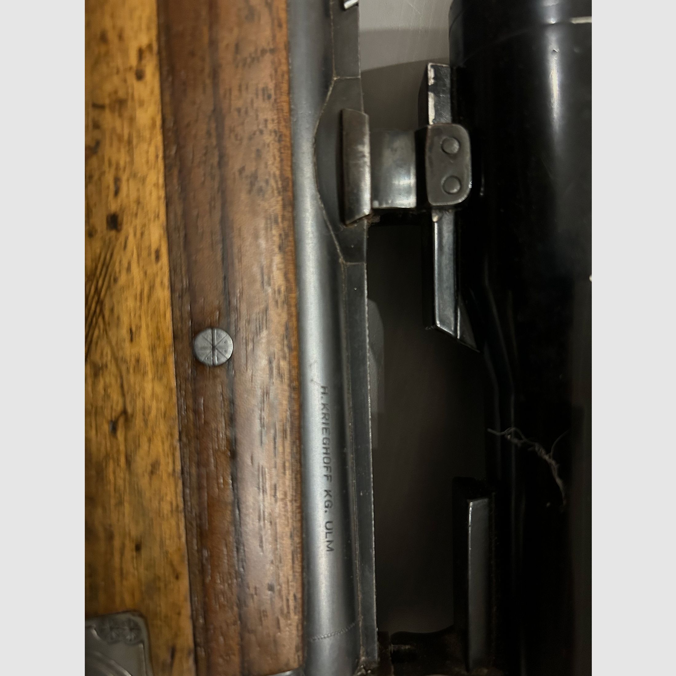 Bockdoppelflinte Merkel Suhl 16/70 avec Krieghoff Wechsellauf 7x57R et lunette Zeiss Diavari 1,5x6