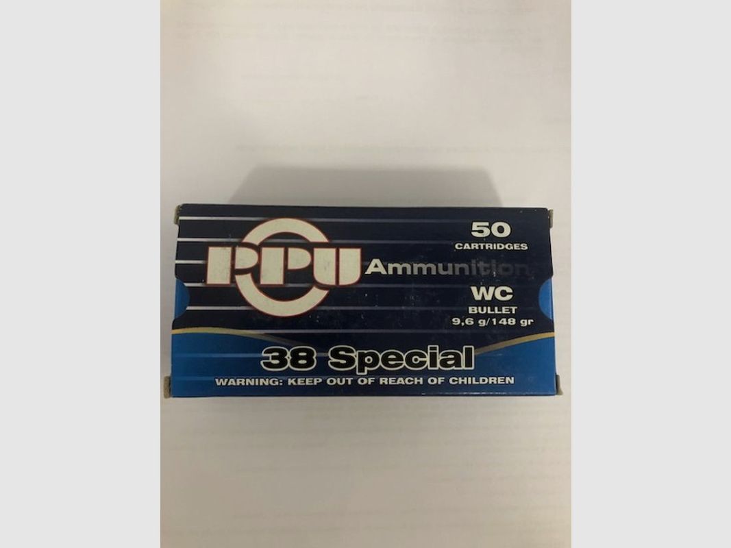 PRVI PPU CARTUCHOS 38 SP GR 148 WAD, imagen 1 de 2