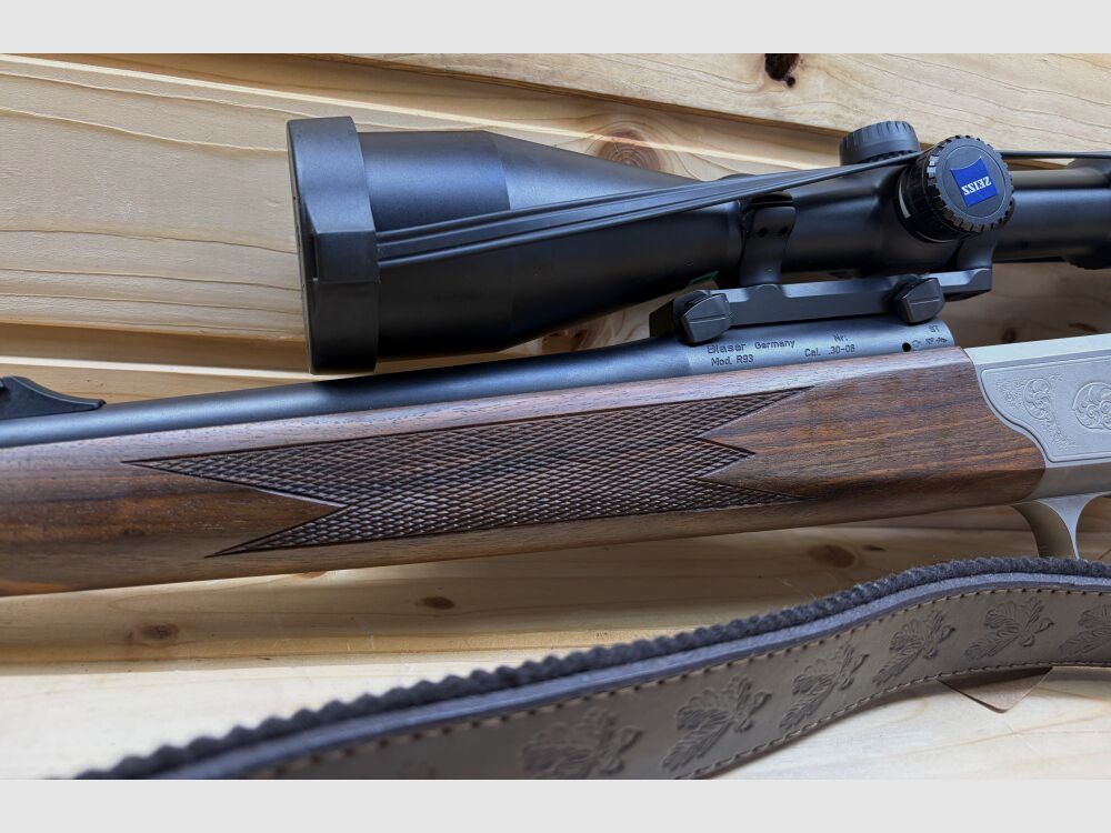 Blaser R93 .30-06Spring ripetitore a trazione diretta con leva manuale (SINISTRA) + Zeiss .30-06Spring