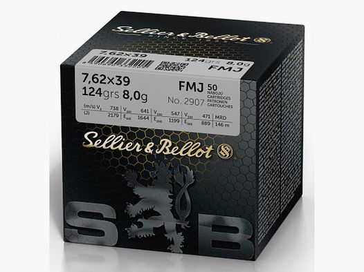 SELLIER&BELLOT 7.62X39 123GR FMJ