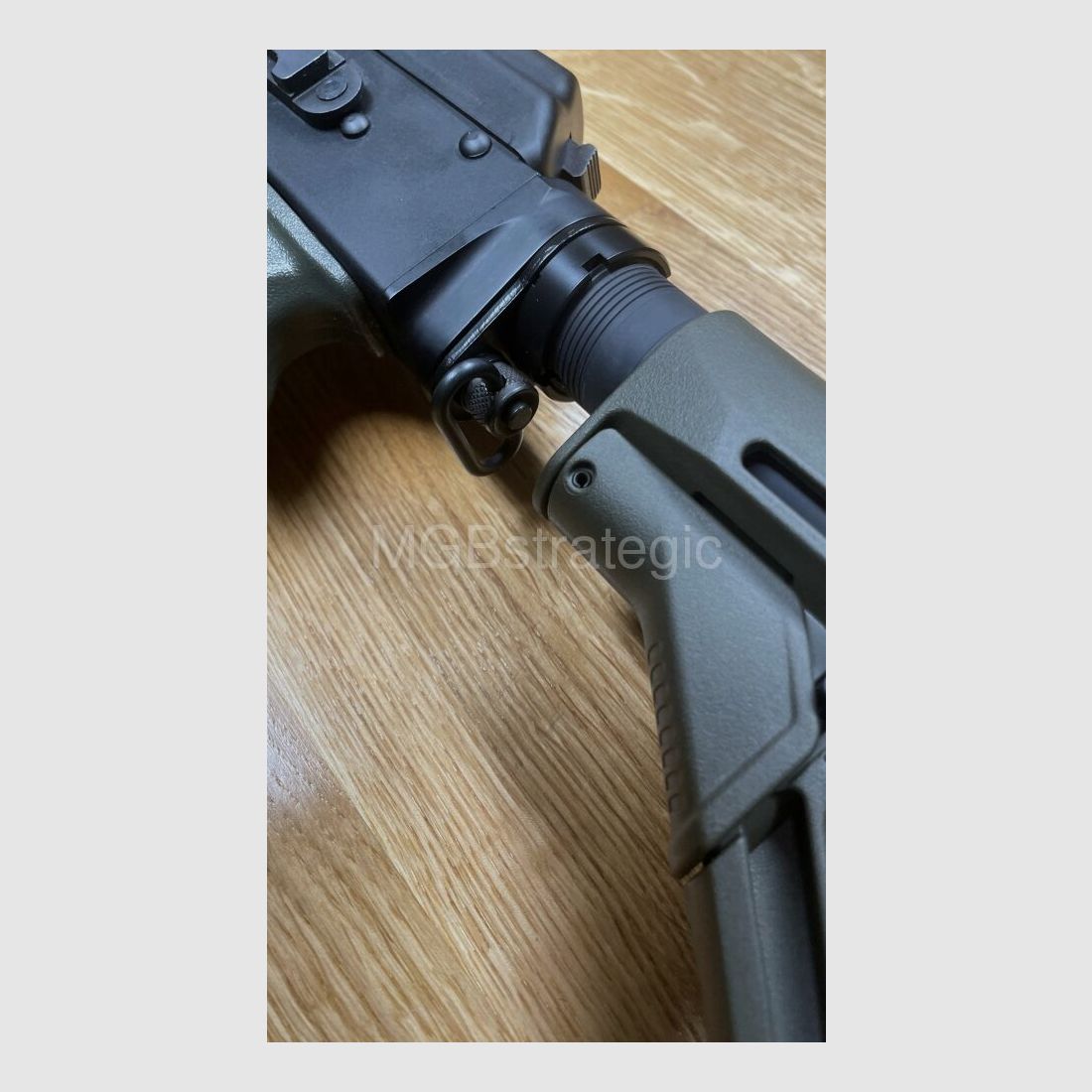 sportlich zugelassen! WBP Jack Sport - halbautom. Büchse 7,62x39 OD Green mit Schubschaft! - System AKM AK47 AK74 // Anbauteile grün
