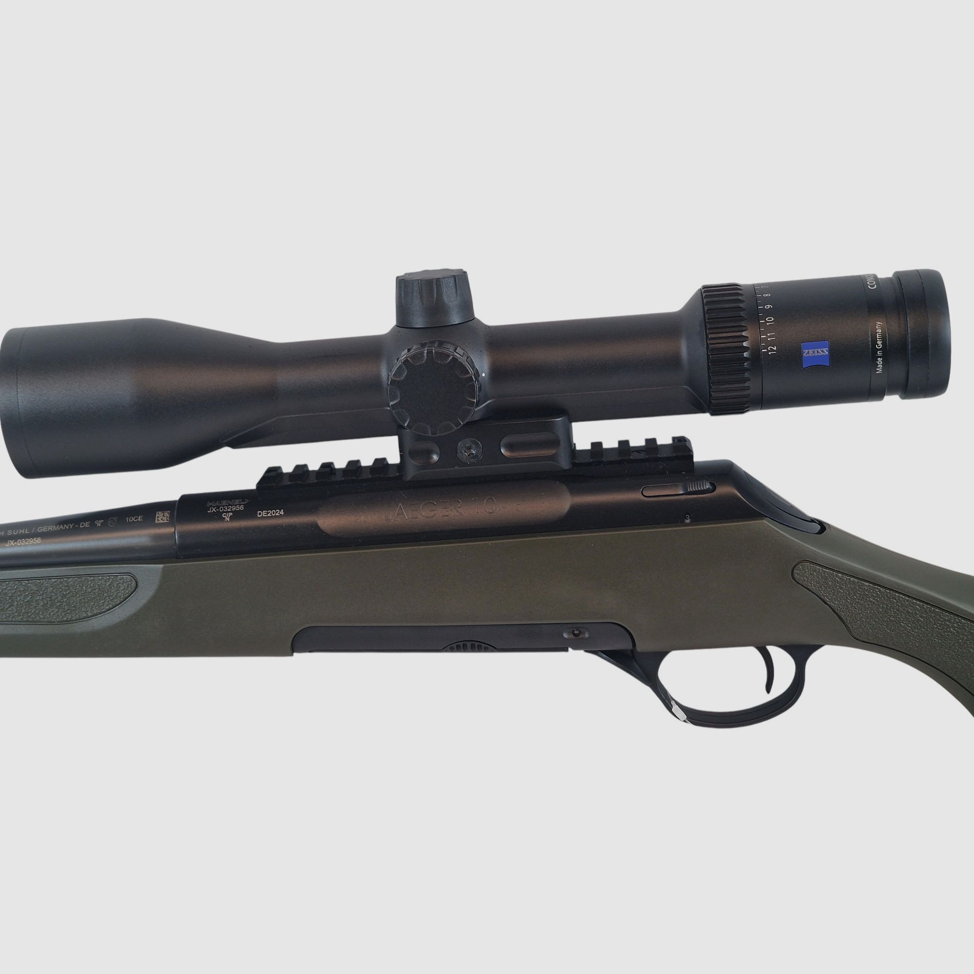 Haenel Jäger 10 im Kal. 308 Win mit M15x1 und Zeiss V6 2-12x50
