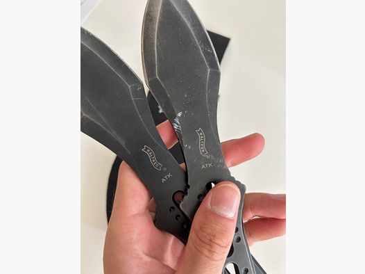 Wurfmesser Walther 2 Messer mit OVP und Holster