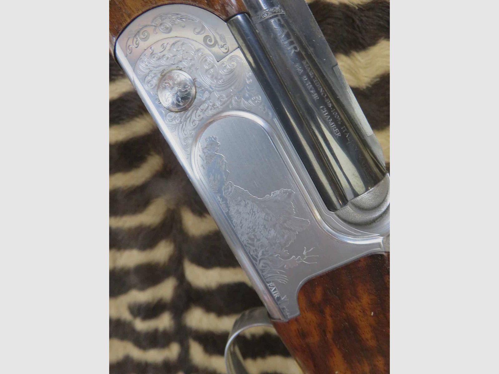 Doppelbüchse FAIR Safari Kal. 9,3x74R Läufe 55cm – Rotpunktvisier Aimpoint Micro H2 4moa, Bild 6 von 13